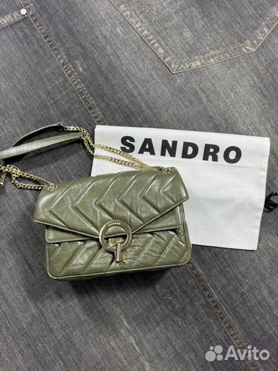 Сумка Sandro оригинал кожа б/у