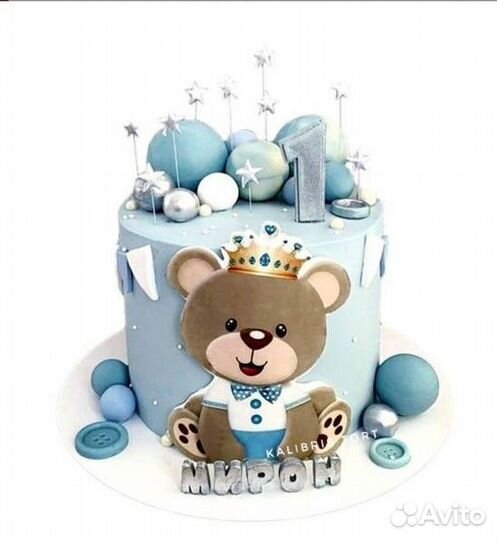 Торт на годик для мальчика