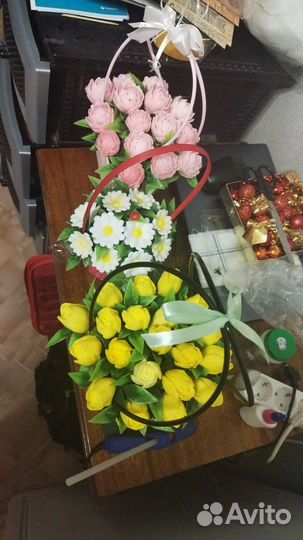 Букет цветов из мыла