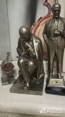 Бюст Шолохов и ст-ки Ленин и Ленин в разливе СССР