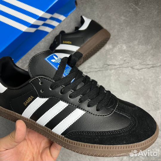 Adidas samba чёрные