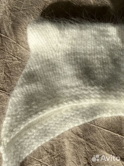 Шапочка для новорожденного из пуха норки