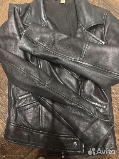 Кожаная куртка косуха Zara