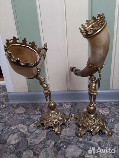 Антикварная статуэтка бронза