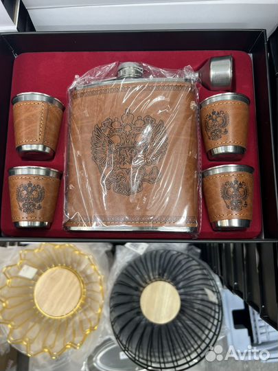 Подарочный набор для мужчин Фляжка и стопки