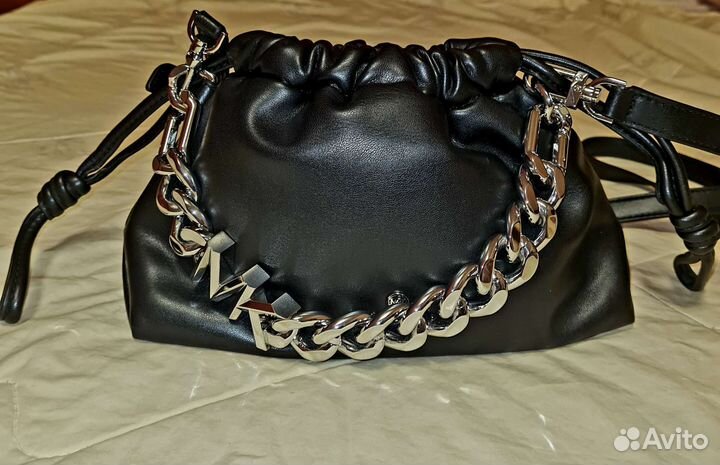 Сумка клатч натуральная кожа черная