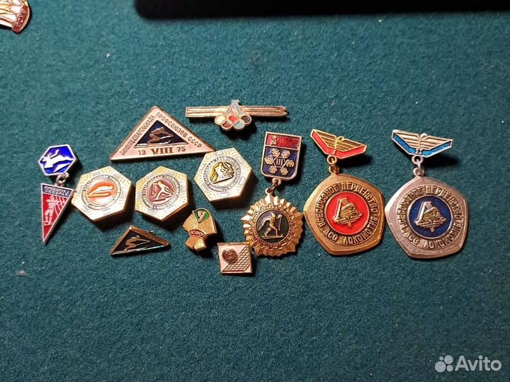 Значки СССР спортивные, набор