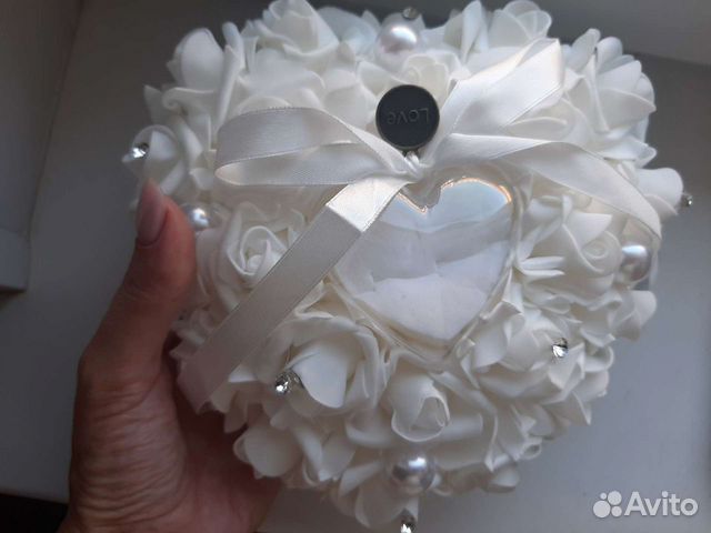 Подушечка для колец, свадебный декор