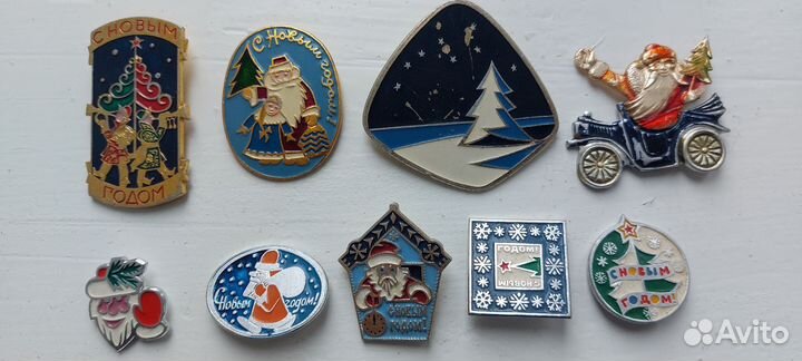 Значки с новым годом