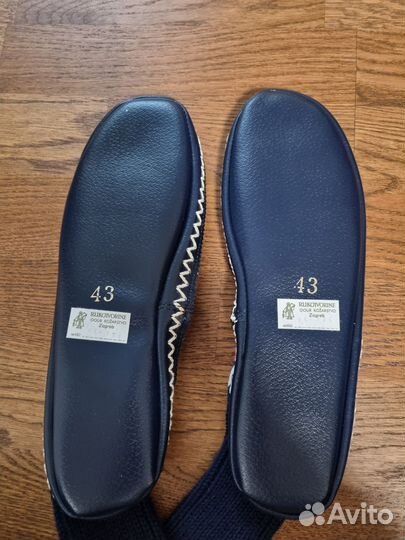 Носки вязаные с подошвой домашние тапочки мужские