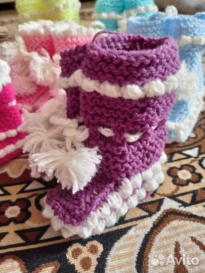 Вязаные пинетки,следки,носки