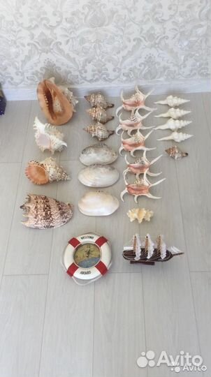 Ракушки Наутилус Рынды Якоря Штурвалы и др