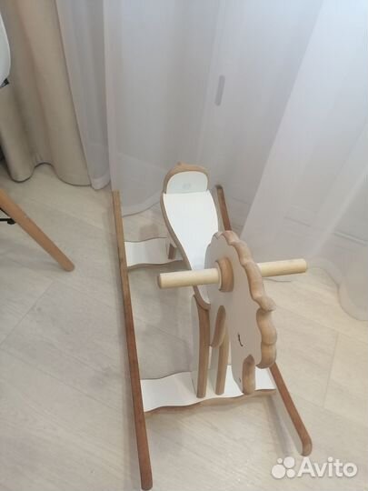 Лошадка качалка деревянная