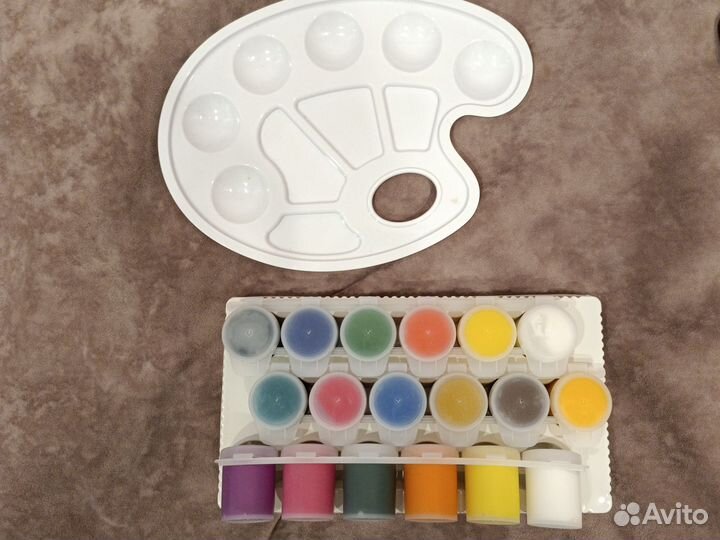 Краски +палитра