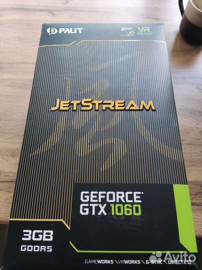 Видеокарта nVidia GeForce GTX1060 palit 3 gb
