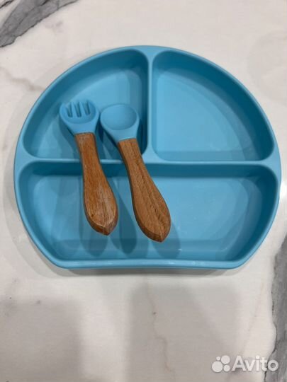 Тарелка детская силиконовая