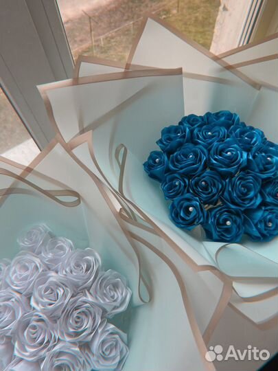 Букет из атласных лент