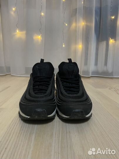 Кроссовки nike air max 97 чёрные без стелек