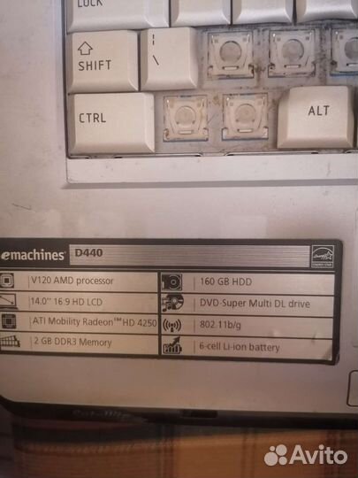 Ноутбук на запчасти