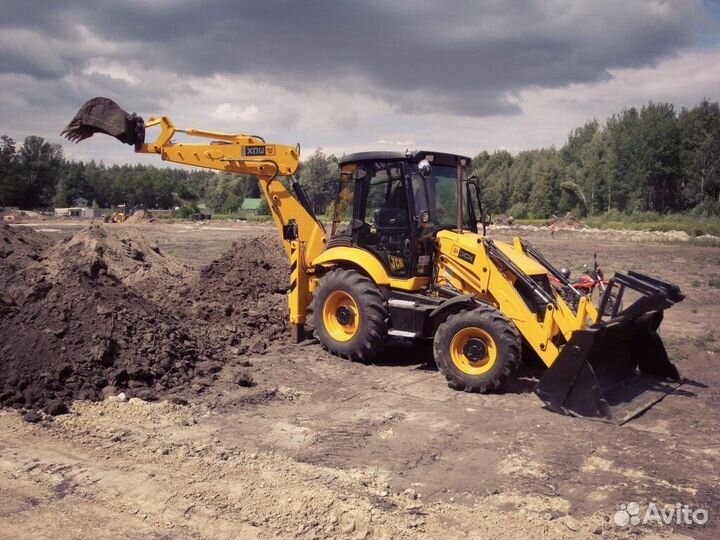 Аренда экскаватора- погрузчика JCB