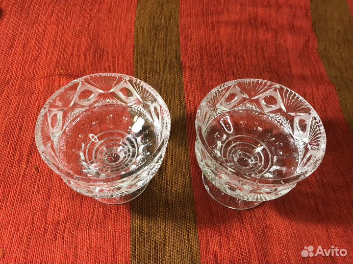 Вазы-креманки СССР 2 штуки