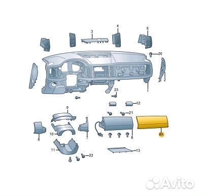 Б/У Декоративная накладка на торпедо В хорошем