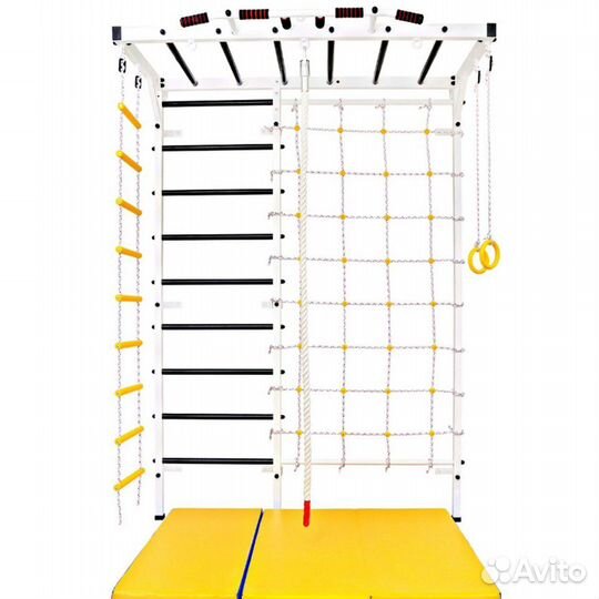 Шведская стенка с рукоходом и сеткой