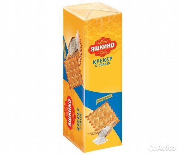 Крекер Яшкино с солью 125г кдв Яшкино