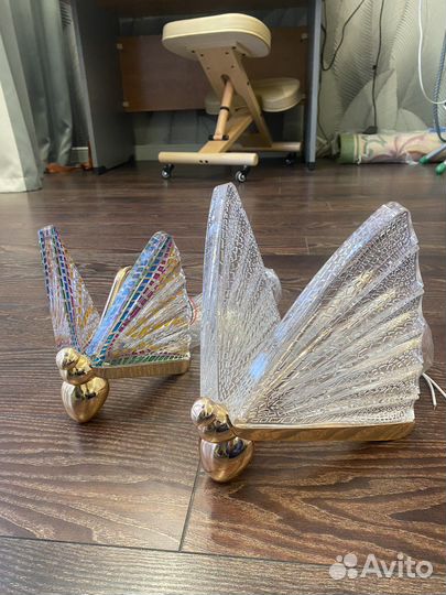 Бра светильники бабочки 2 шт