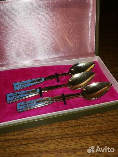 Ложки кофейные серебро 875