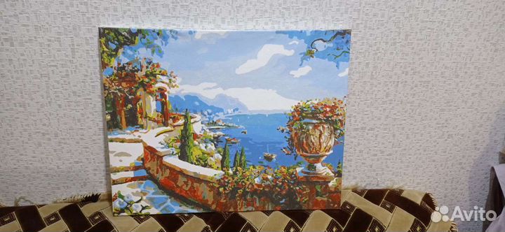 Картина нарисованная по номерам