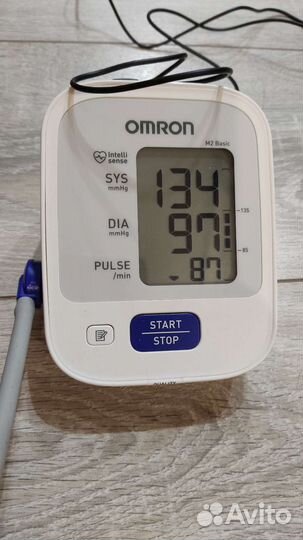 Тонометр Omron M2 Basic HEM 7121-ARU с адаптером