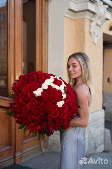 Розы 101 штука