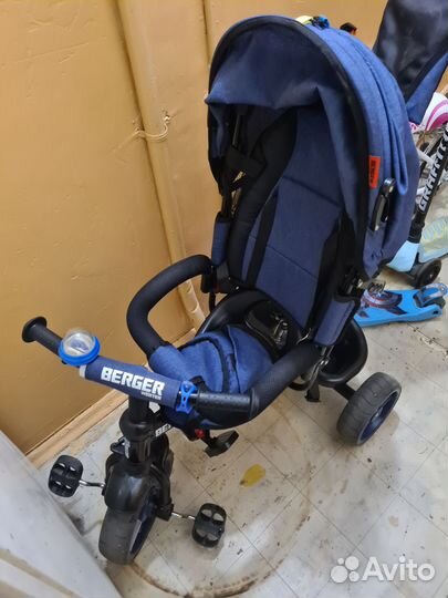 Велосипед коляска с ручкой