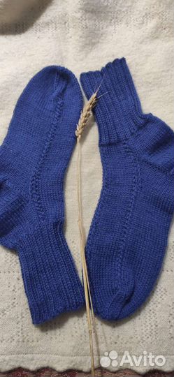Носки шерстяные вязаные,ручная работа