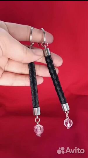 Брелок из конского волоса с натуральным камнем