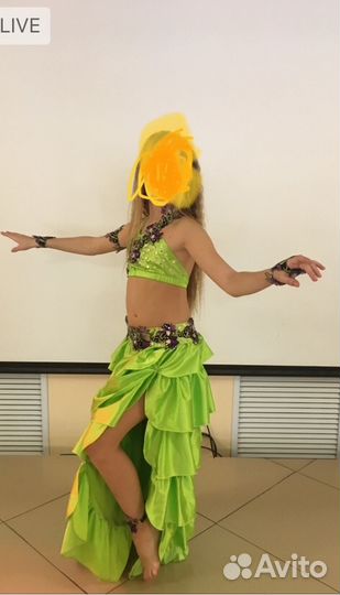 Шикарный костюм для восточных танцев 134-150