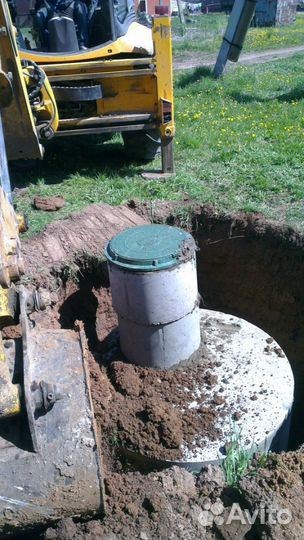 Монтаж выгребных ям и водопровода