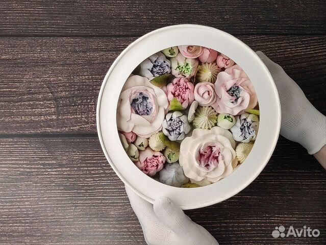 Цветы из зефира