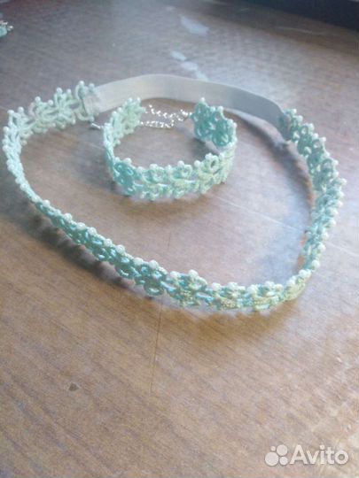 Ободок и браслет