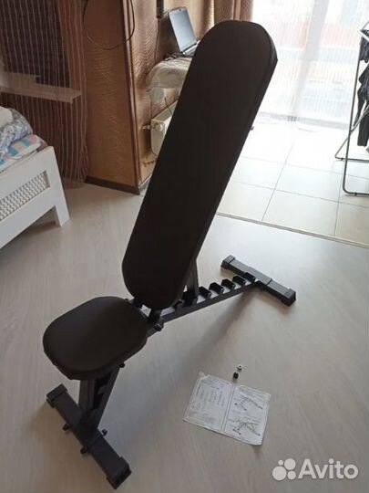 Скамья силовая до 350 кг для жима штанги гантелей
