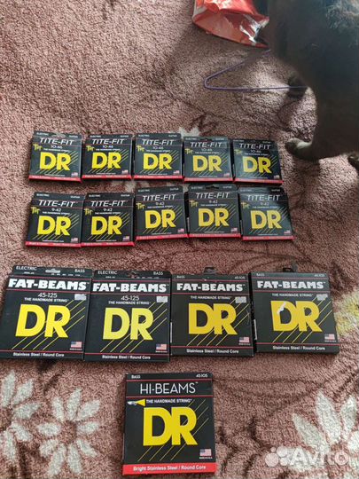 Струны DR для электрогитары и баса