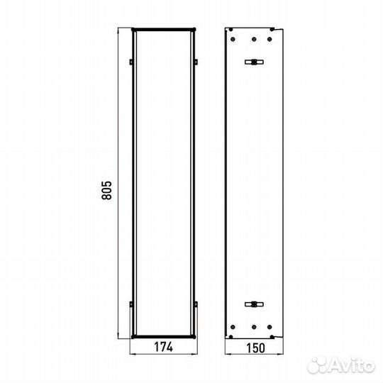 Рама для шкафа Emco 9750 000 51 Хром