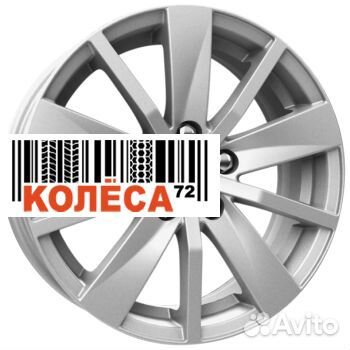 Кик кс738 6x15 5x100 ET43 Dia57.1 Сильвер
