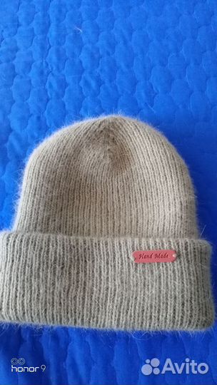 Шапка женская вязаная из пуха норки