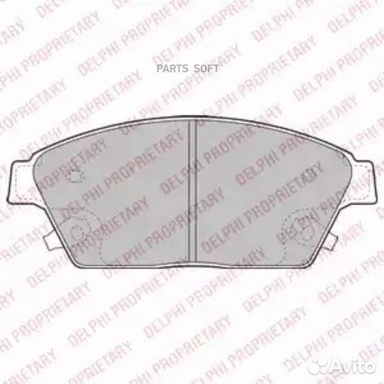 Delphi LP2170 Колодки тормозные opel astra J/mokka