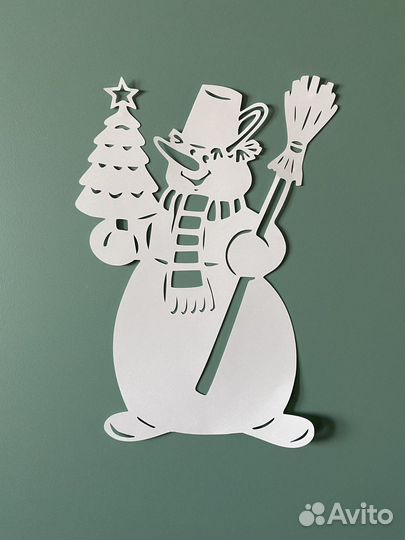 Бумажный новогодний декор