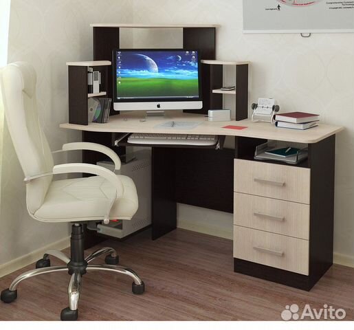 Стол компьютерный Каспер Венге-лоредо