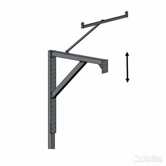 Стойка баскетбольная под бетонирование вынос 1200