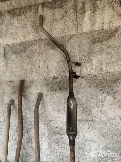 Приемная труба резонатор Logan 1-2 Логан выхлоп